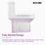 Poseidon one-piece compact toilet, powerful and quiet dual flush, space-saving design, round comfort height-64620267