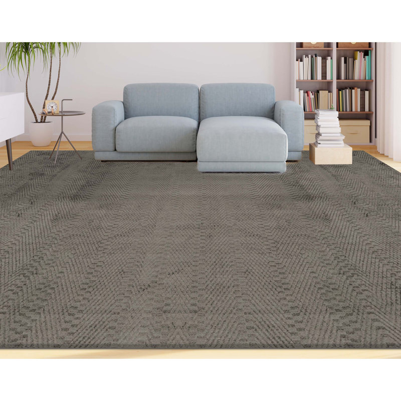 Striped Area Rug in Beige