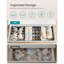 Set Of 8 Underwear Drawer Organisers, Drawer Dividers, Foldable, For Bras Undies Socks Ties, Fabric Storage Boxes For Closet Wardrobe Shelves-548590038