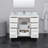 42'' Single Bathroom Vanity with Genuine Marble Top-79721401-79721405