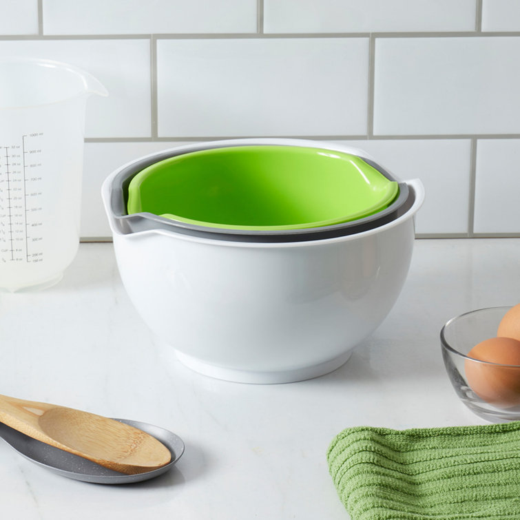 Mixing Bowls Set Nesting Stackable Measuring Cup Salad Cooking Baking Tool  8 pcs
