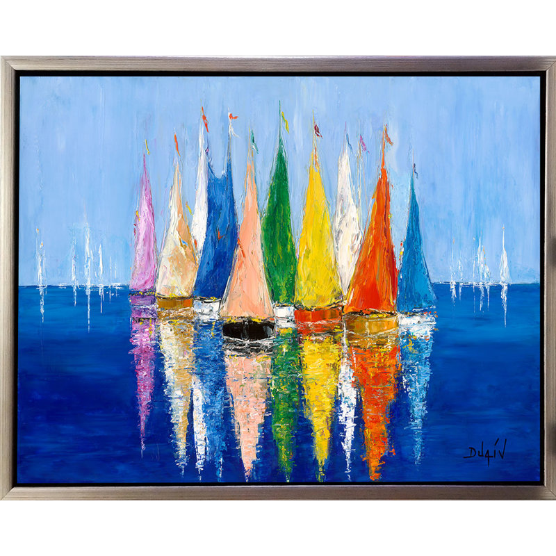 Power Colours, limited edition embellished giclee on canvas by Duaiv, 54x40