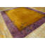 Antique Art Deco Room Size Wool Orange, Purple / Lavender / Mauve Rug
