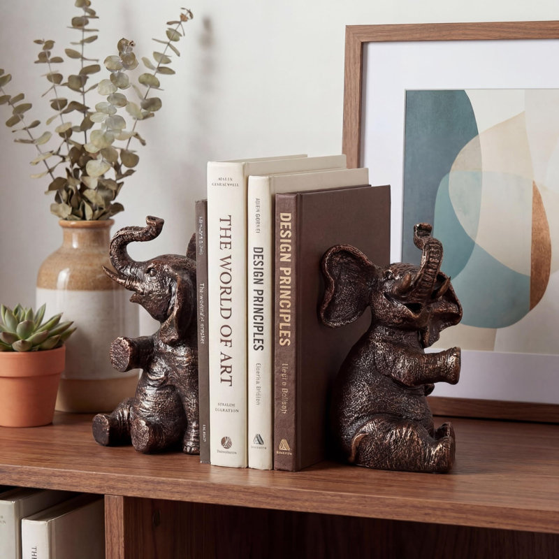Elephant Bookends