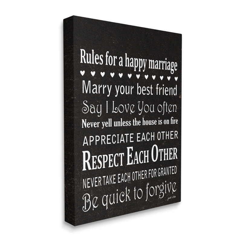 Motivation, mariage heureux cmw-001, art mural personnalisé, Oui, Toile tendue, H 30 po x l 24 po