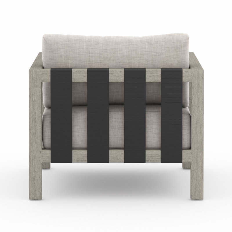 Sonoma Outdoor Teak Lounge Chair, Weathered Gray, Gray