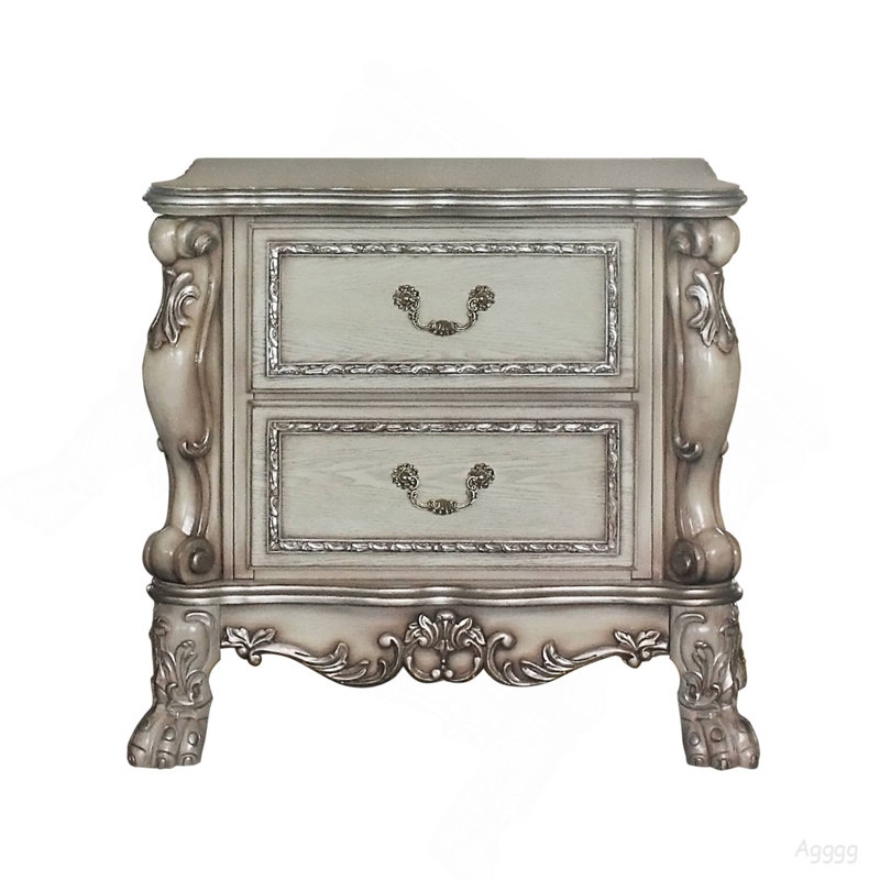 Table de chevet 2 tiroirs Vintage