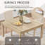 Ensemble de salle à manger compact cinq pièces avec quatre chaises rembourrées pour petites cuisines et appartements