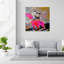 Art mural abstrait cheval surréel abstrait