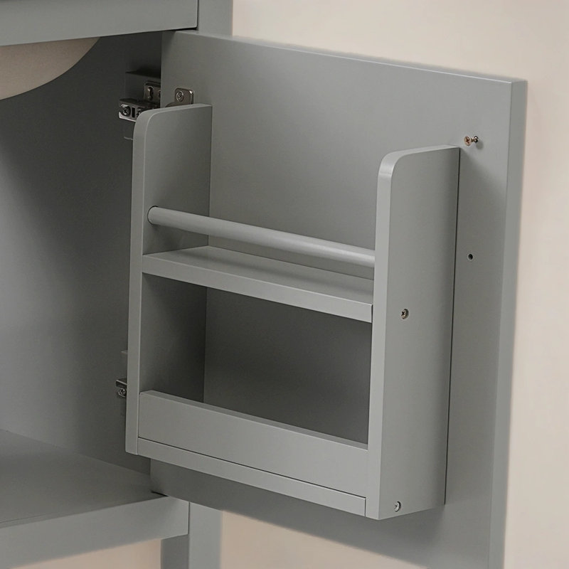 Nurettin 20'' Free Standing Single Bathroom Vanity with Ceramic Top, Gray