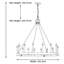 Vredenburgh 16-Light Wagon Wheel Candle Style Chandelier-120994978