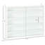 Vitrine à 5 tablettes réglables, blanc - idéale pour exposer des médailles et des objets de collection