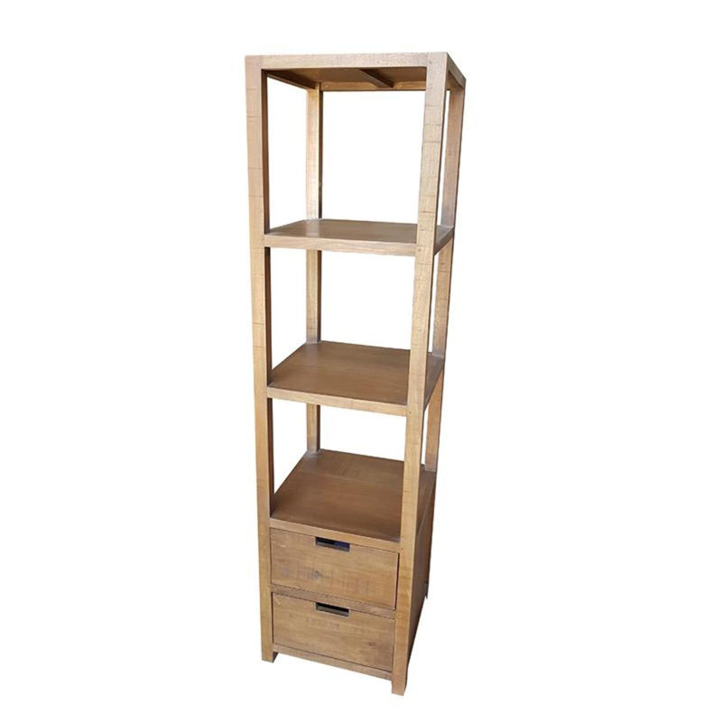 Bibliothèque échelle en bois massif Lindeman H 68,9 "x l 18,1"