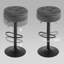 Swivel Upholstered Velvet Adjustable Height Bar Stool-1885323446-2122830904
