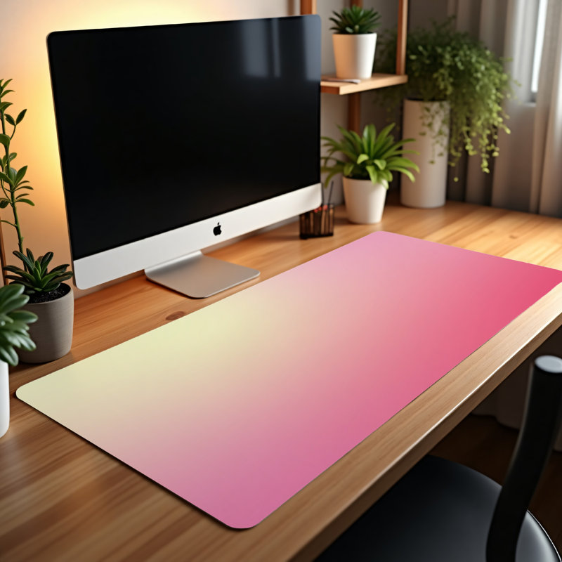 Polyester Desk Pad, 14.4x12.1