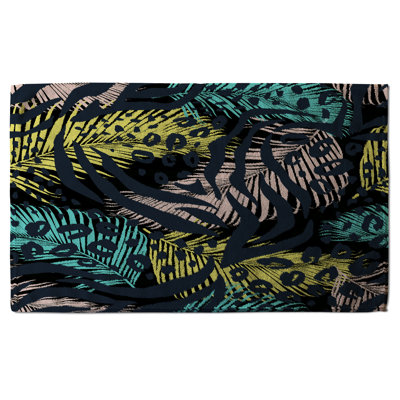 Cotton Floral Waffle Kitchen Towel
