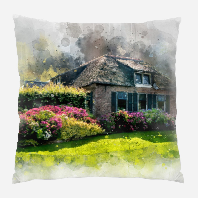 Coussin décoratif home Korsen, Microsuède, Intérieur