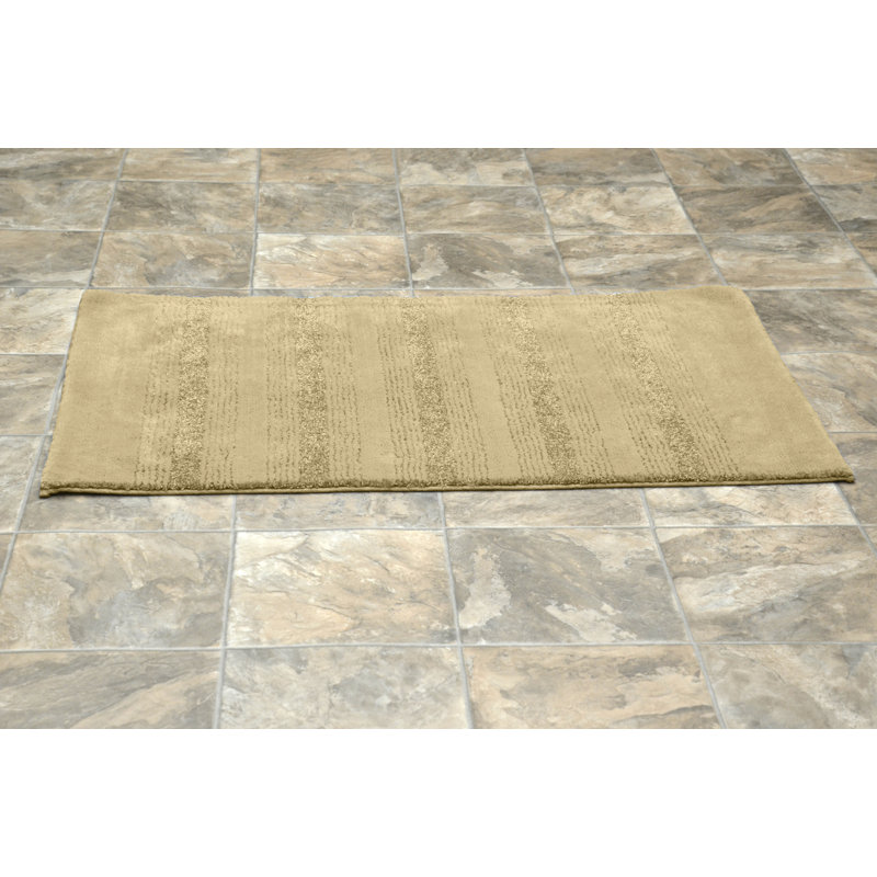 Nylon Bathroom Mat with Non-Slip Appliance Niala, Lin, 2 pi x 3 pi 4 po