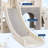 8 in 1 Large Toddler Slide w/Long Slope, Enclosed Steps, Telescope, Basketball Hoop, Tunnel-101189102
