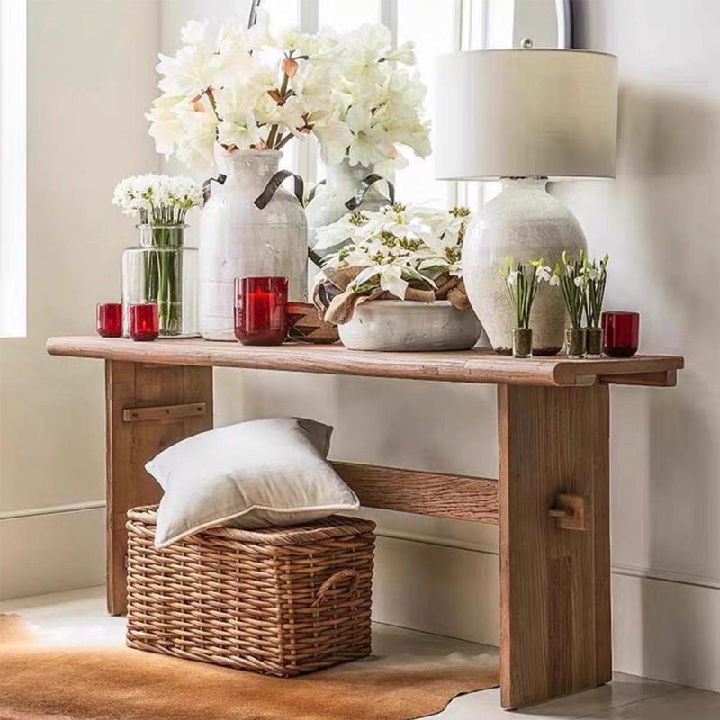 Console américaine de style américain, H 29,92 po x l 55,12 po x L 13,78 po
