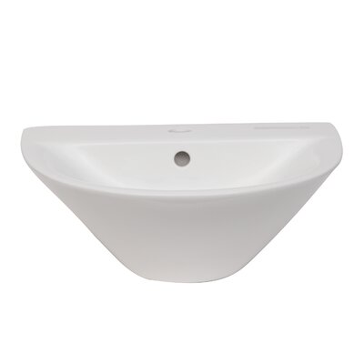 Morning Vitreous China 20"" Wall Mount Bathroom Sink with Overflow -  Barclay, 4-1261WH