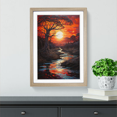 Sunset Modern - Framed Print