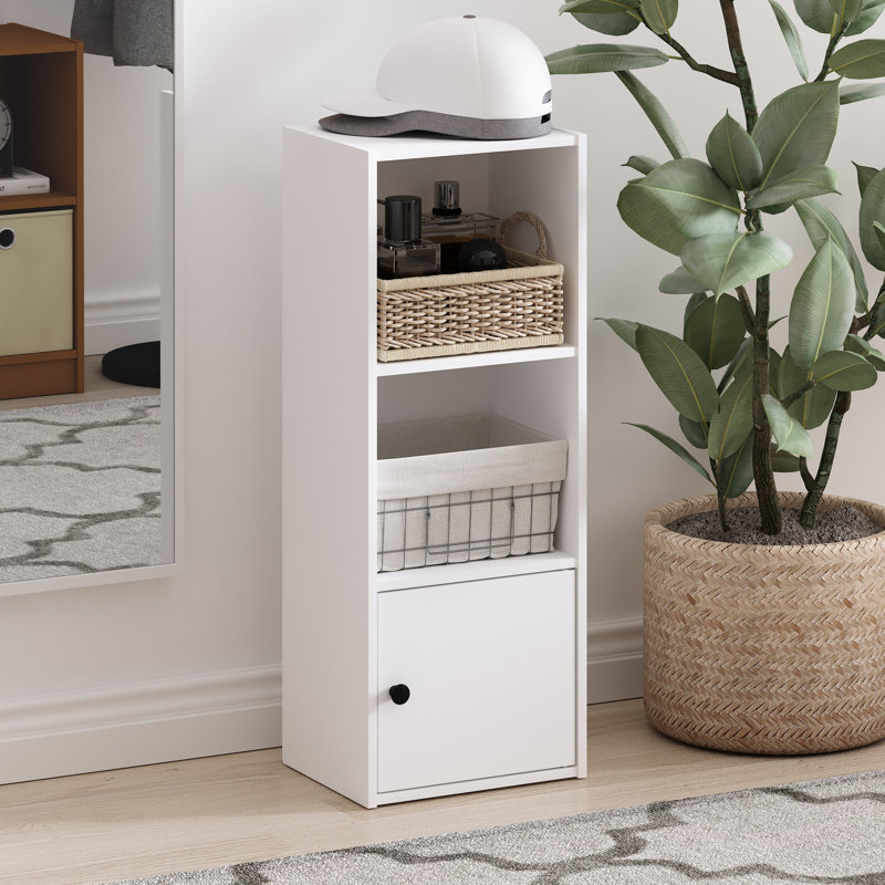 Bibliothèque standard Aagam, (3 tablettes) H 32 po x l 12 po x P 10 po, Blanc