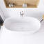 63 po X 31 po Baignoire de trempage autoportante en acrylique blanc brillant