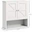 Style Bathroom Cabinet, Wall Mounted In White With Versatile Storage Shelf Cabinet - Style, Extra Storage,