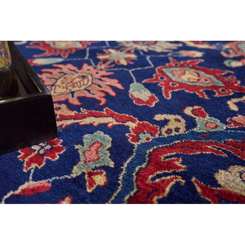 Mohajeran One-of-a-Kind 10' x 14' Hand-Knotted Wool Floral Rug
