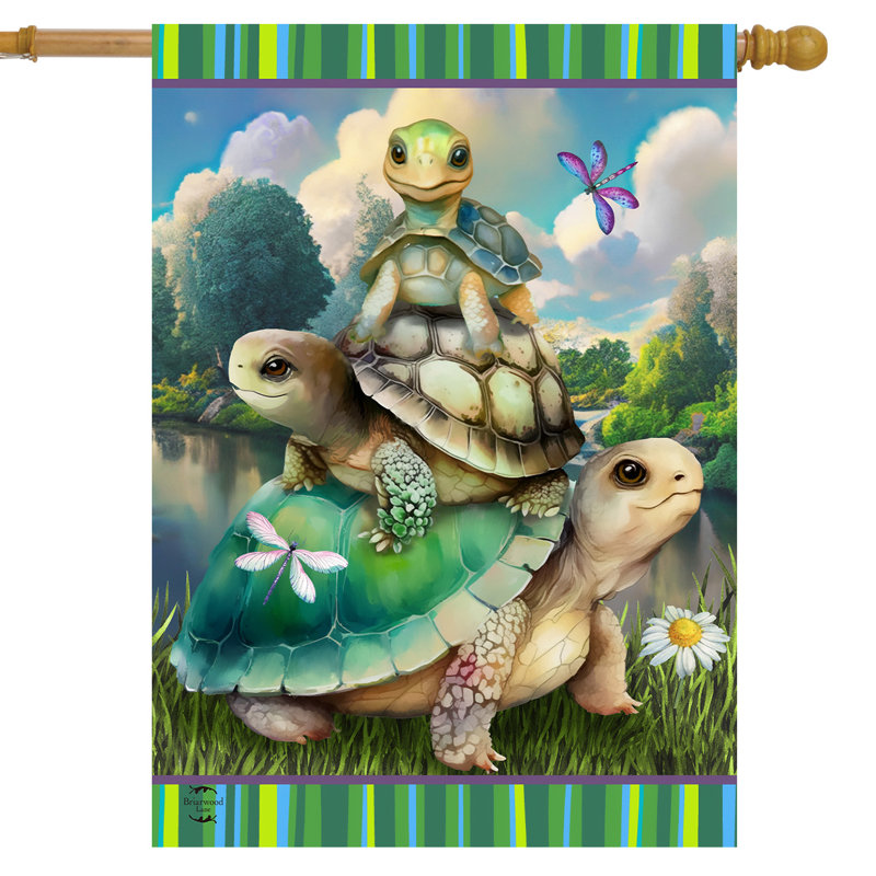 Turtle Trio House Flag