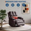 Fauteuil inclinable en cuir avec chaleur et massage-133209824