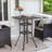 Caruthers Rectangular Metal Outdoor Bistro Table