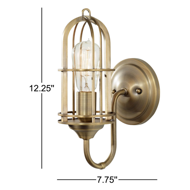 Anning Armed Sconce, Dark Antique Brass