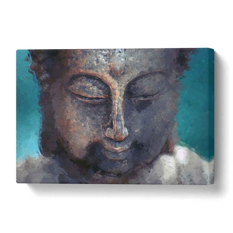 The Buddha in Abstract - Wrapped Canvas, 50 cm H x 76 cm W