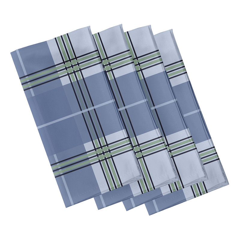 Mariario Scotish Plaid Napkins, Blue