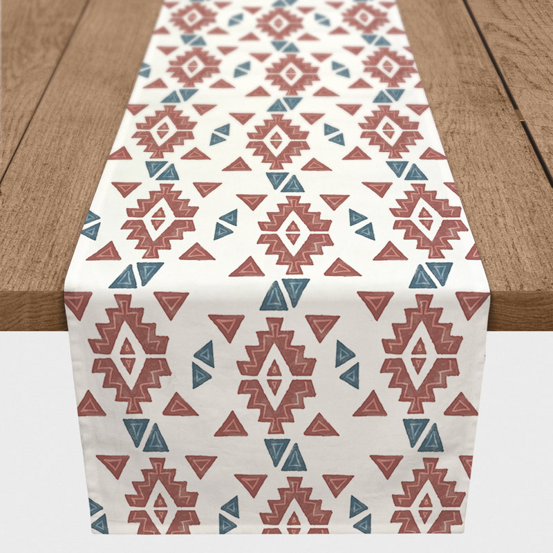 Waupun Geometric Table Runner, 90" x 16"