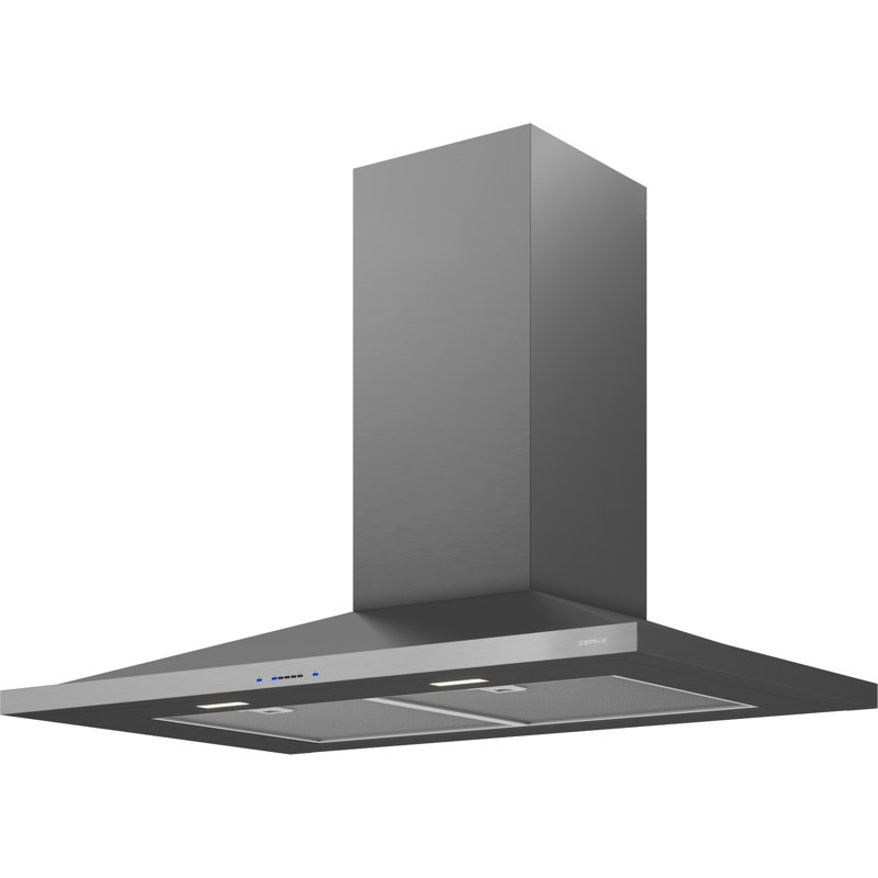 Hotte murale Zephyr Anzio 30 pouces 600 CFM avec lumières DEL, Noir