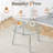 Modern Round Clear Tempered Glass Dining Table-1161958994-1166451391