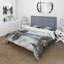 Ensemble de housse de couette en microfibre / polyester vert et bleu-752706933