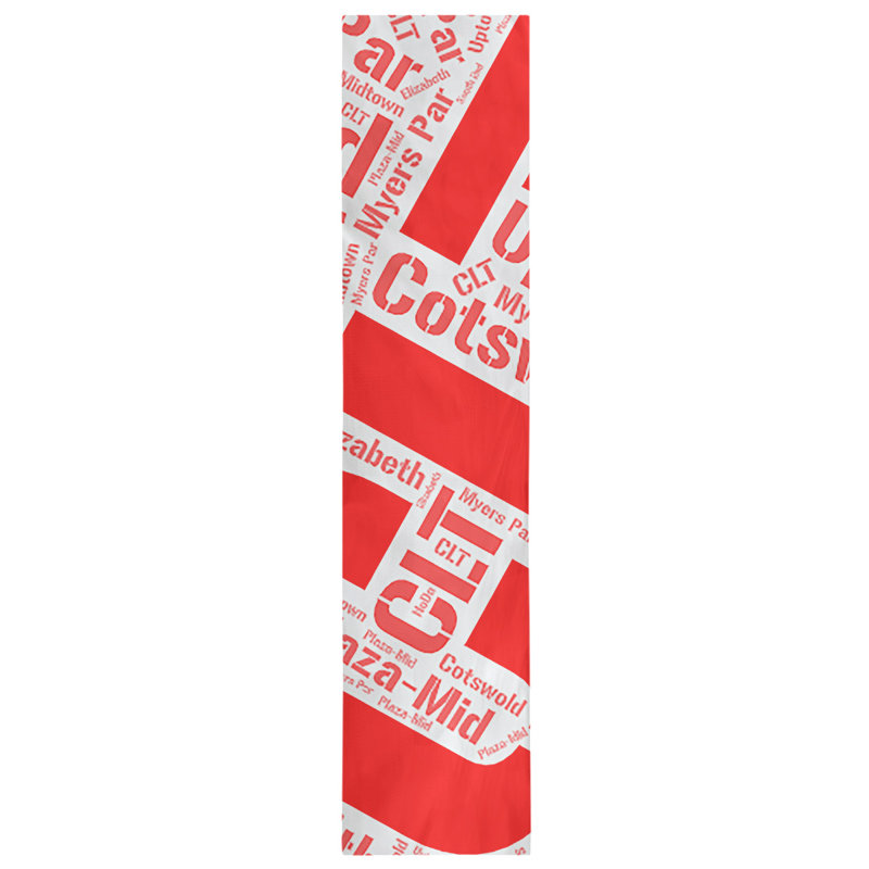 Chemin de table, 72 po x 16 po, Rouge, Memphis