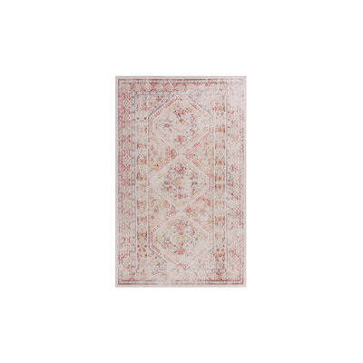 Area Rug 3X5, Washable Rug, Low-Pile, Non-Slip, Non-Shedding, Foldable, Kid & Pet Friendly - Area Rugs For Living Room, Bedroom, Kitchen (3' X 5')
