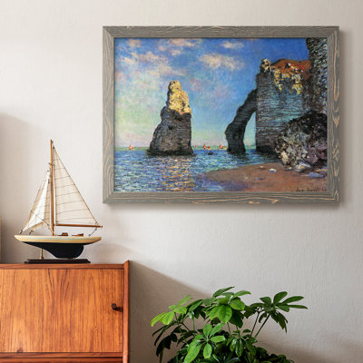 " The Rocky Cliffs Of Étretat By Monet "