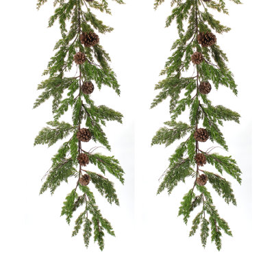 72" Pine and Pinecone Christmas Garland