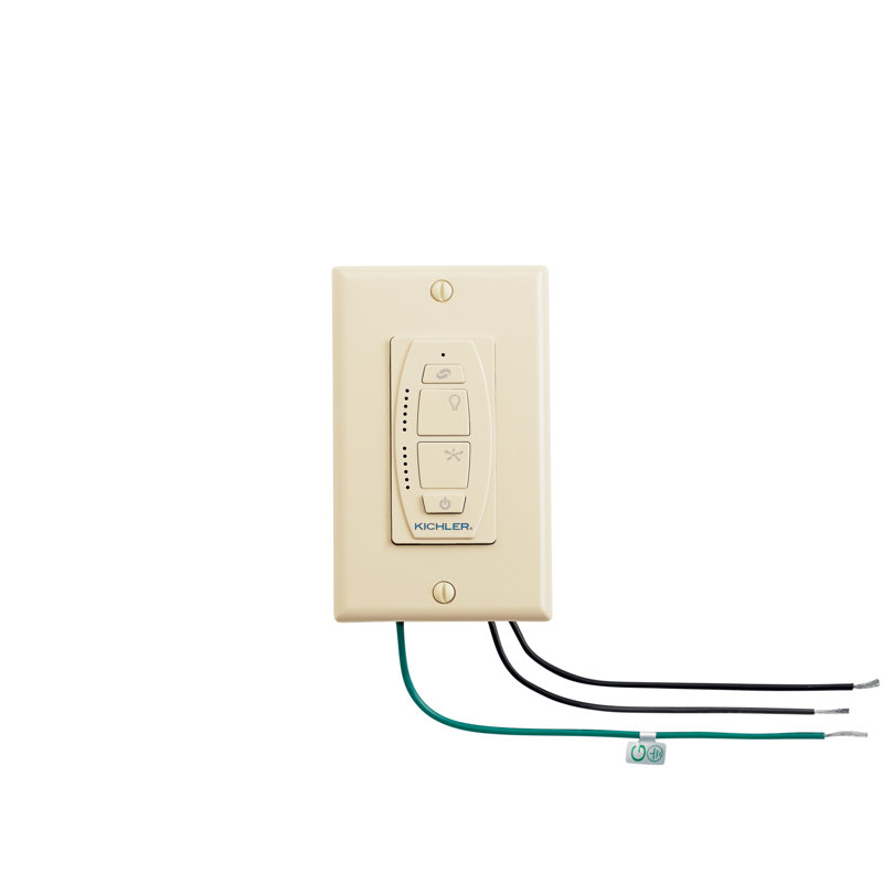 Lorrain 6 Speed DC Ceiling Fan Wall Control, Ivory