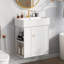 Meuble-lavabo flottant moderne 21,6 po avec lavabo en céramique