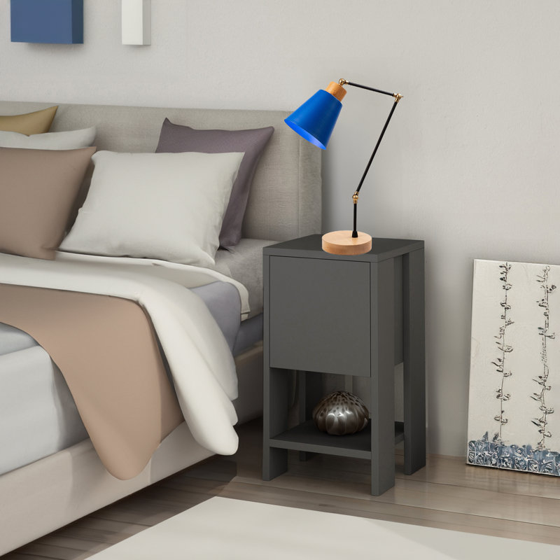 Industrial Copper Table Lamp with Iron Body & Hornbeam Base, 5.5 in Diameter x 20.5 in Height | E27 Socket (Max 40W), 7.1 in Base Plate Diameter | 78.7 in Cable Length | Stylish Solid Color Design for Modern Home & Office Décor
