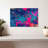 Blue Magenta Abstract Canvas Print-1374365370