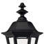 Black Beveled Glass Outdoor Wall Lantern