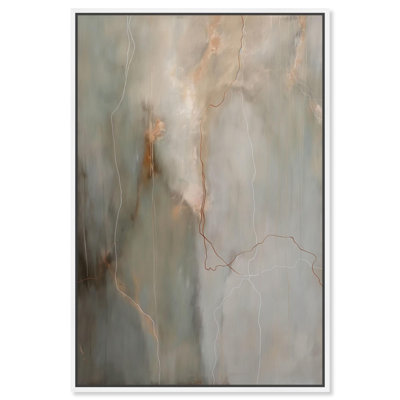 Fiery Traces I Canvas Minimalist Abstract by Art Remedy